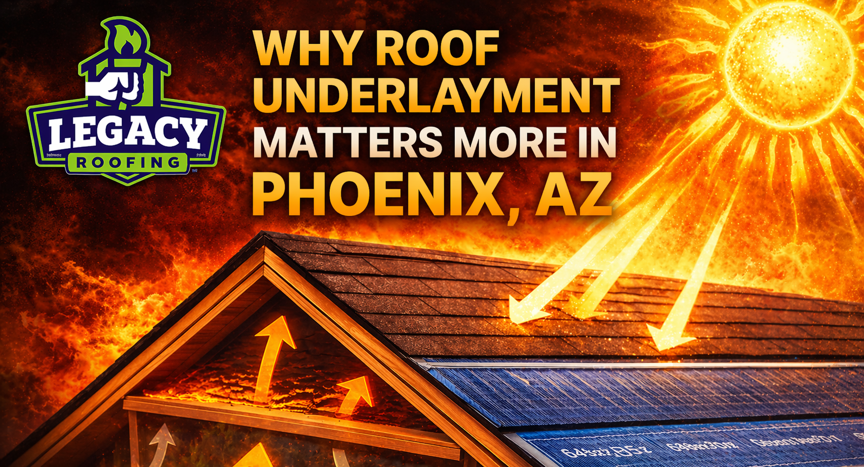 Why Roof Underlayment Matters More in Phoenix, AZ | Legacy Roofing