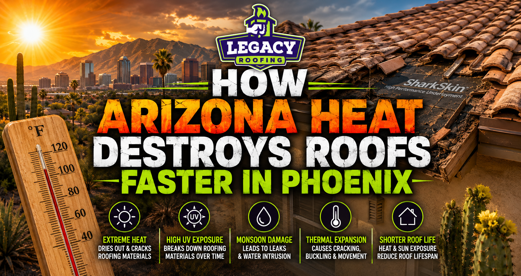 How Arizona Heat Destroys Roofs Faster in Phoenix