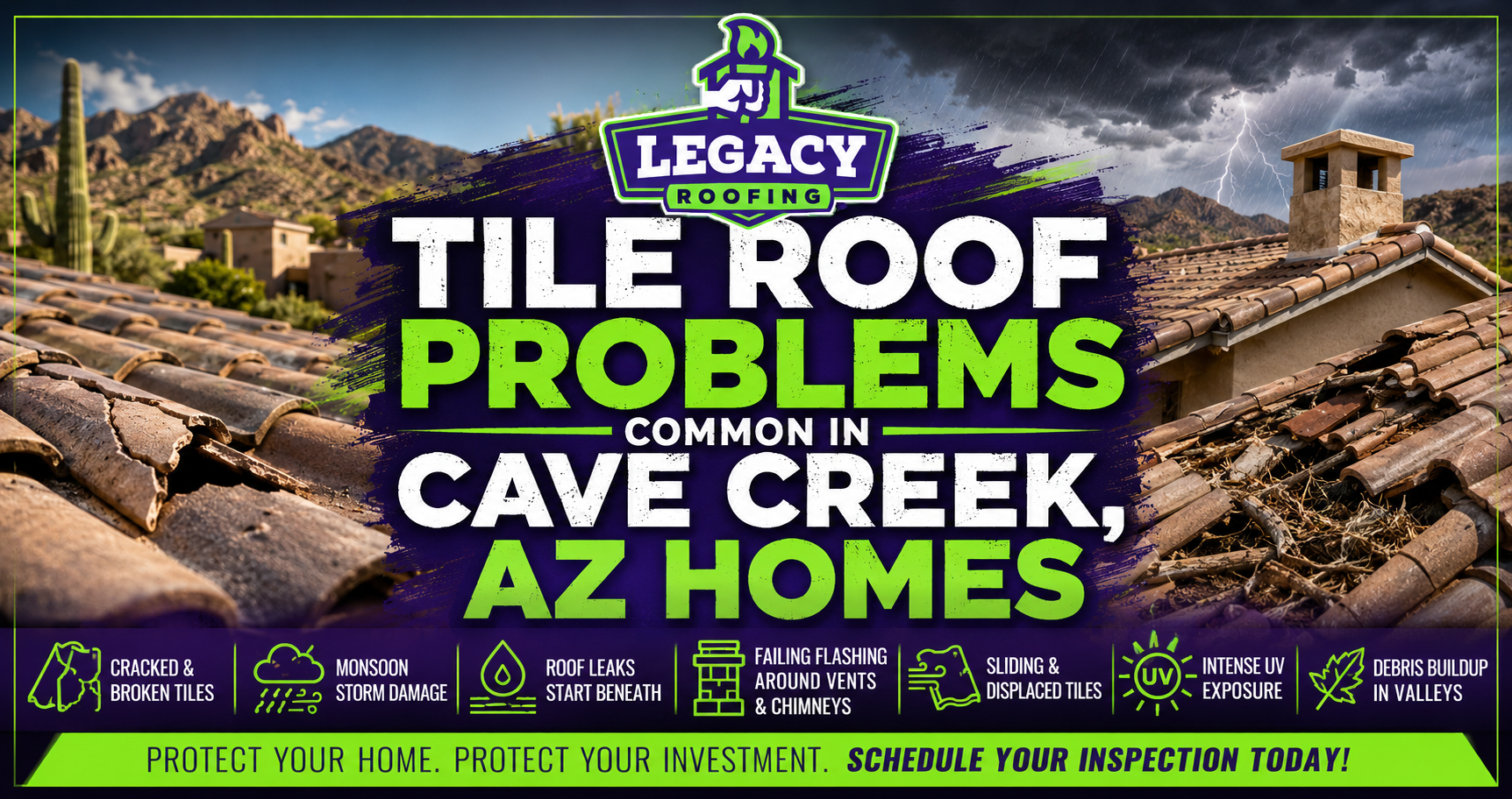 Tile Roof Problems Common in Cave Creek, AZ Homes